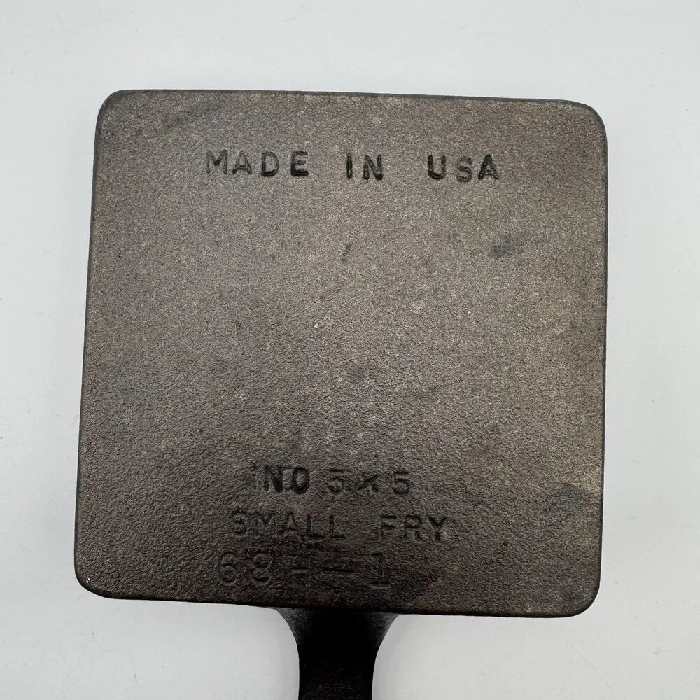 Vintage BSR 5x5 Small Fry 68H-1 Cast Iron Skillet Restored Seasoned